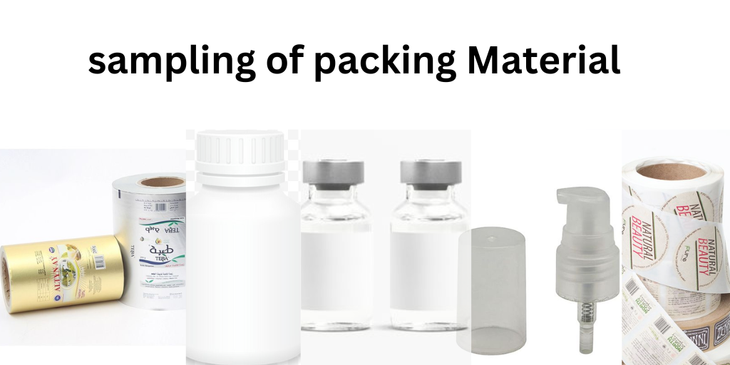 sampling of packaging materials